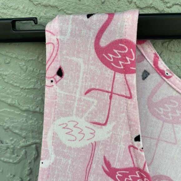 Jacklyn Intimates Flamingo Sz M Nightgown Dress With Pockets - Picture 5 of 10